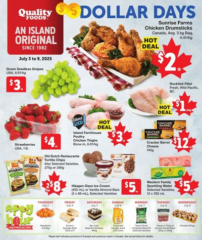 Quality Foods Flyer July 3 to 9