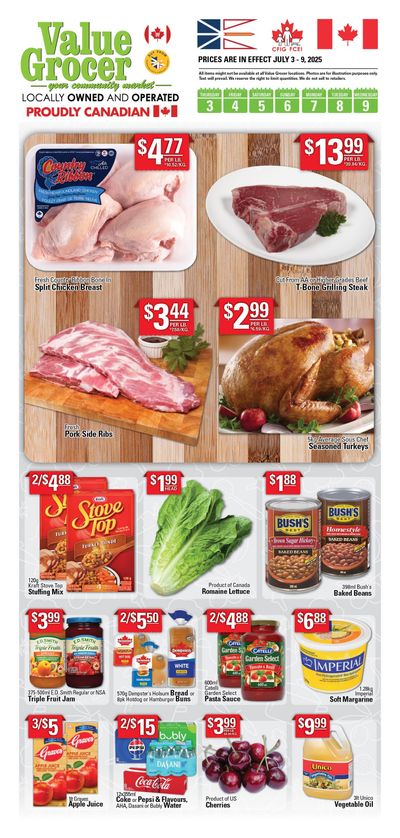 Value Grocer Flyer July 3 to 9
