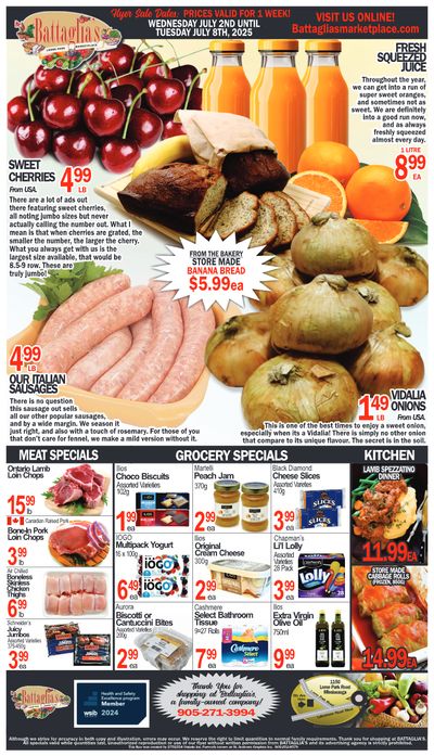 Battaglia's Marketplace Flyer July 2 to 8