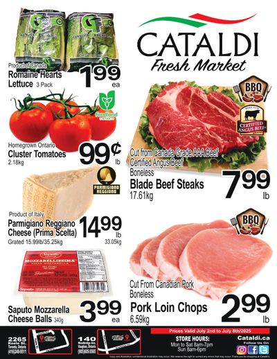 Cataldi Fresh Market Flyer July 2 to 8