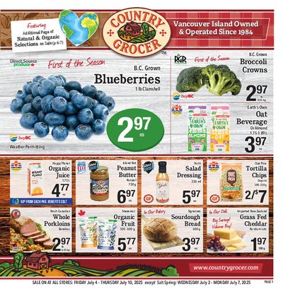 Country Grocer Flyer July 4 to 10