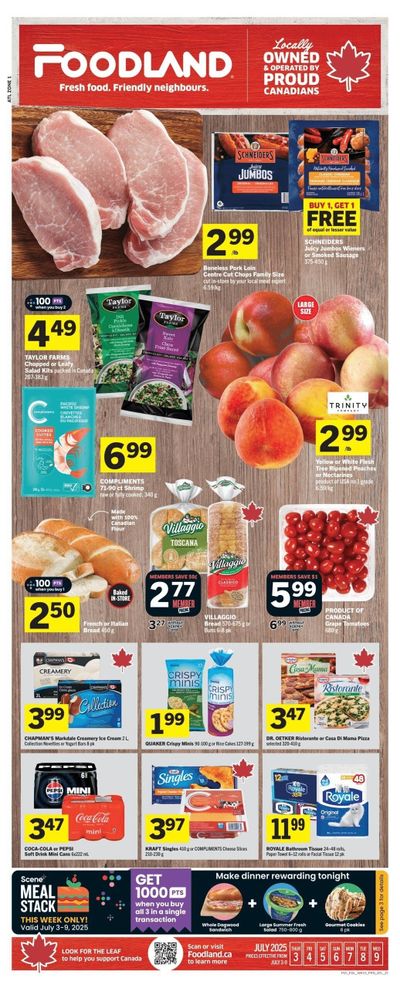 Foodland Co-op Flyer July 3 to 9