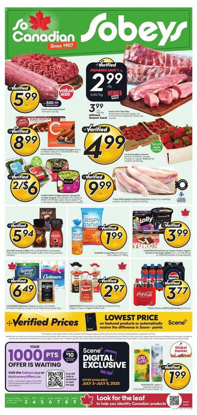 Sobeys (Atlantic) Flyer July 3 to 9