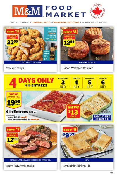 M&M Food Market (ON) Flyer July 3 to 9