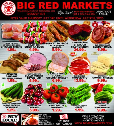Big Red Markets Flyer July 3 to 9