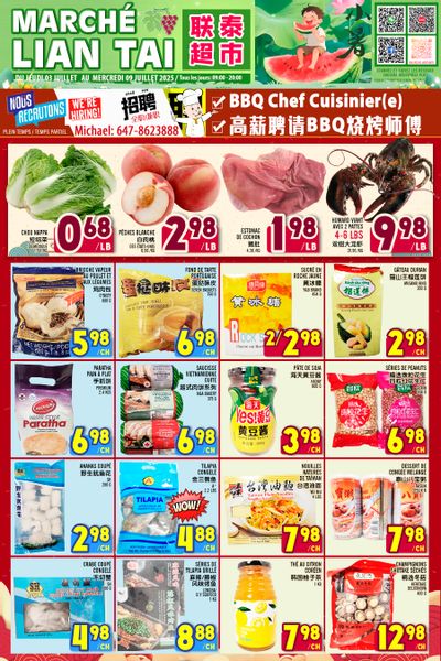 Marche Lian Tai Flyer July 3 to 9