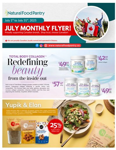 Natural Food Pantry Flyer July 1 to 31 Natural Food Pantry Flyer July 1 to 31
