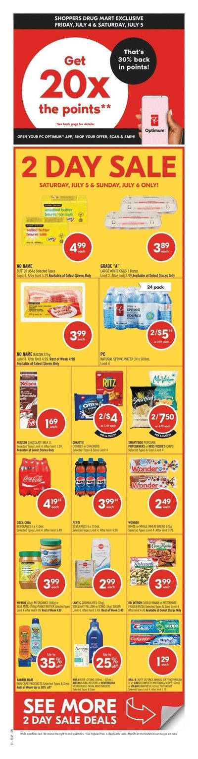 Shoppers Drug Mart (ON) Flyer July 4 to 10