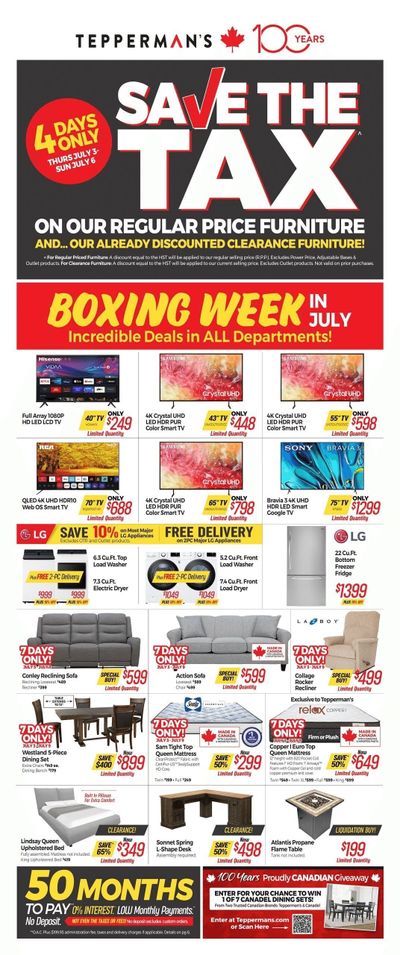 Tepperman's Flyer June July 3 to 9