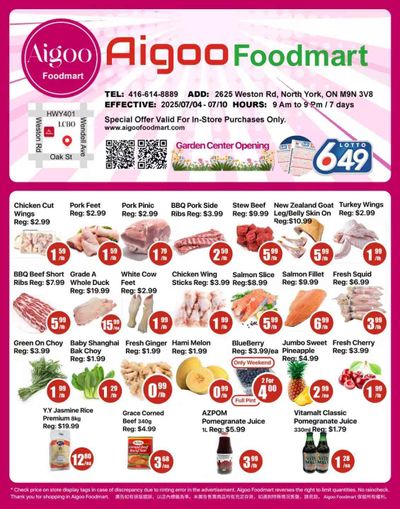 Aigoo Foodmart Flyer July 4 to 10
