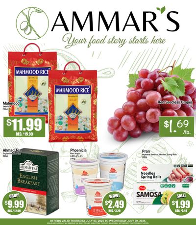 Ammar's Halal Meats Flyer July 3 to 9 Ammar's Halal Meats Flyer July 3 to 9