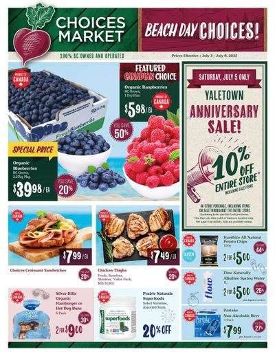 Choices Market Flyer July 3 to 9
