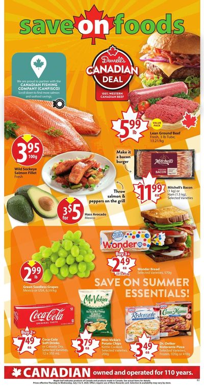 Save On Foods (AB) Flyer July 3 to 9