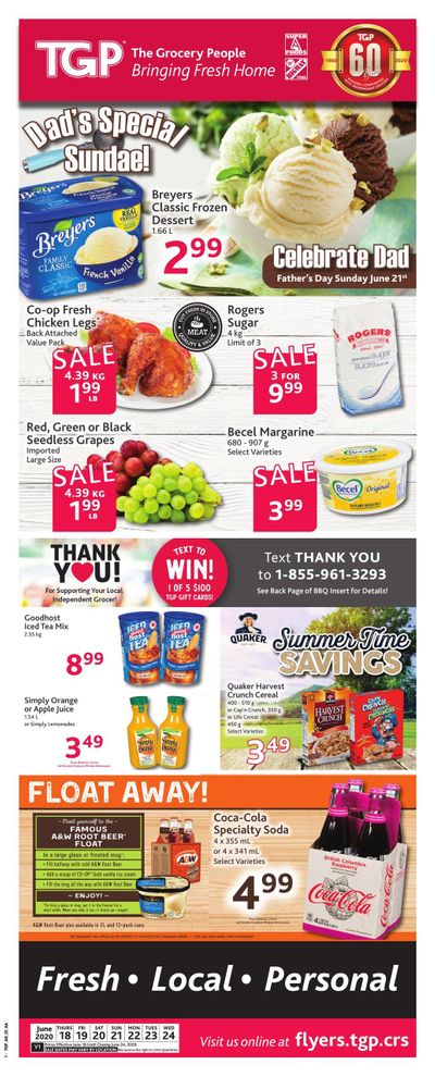 TGP The Grocery People Flyer June 18 to 24