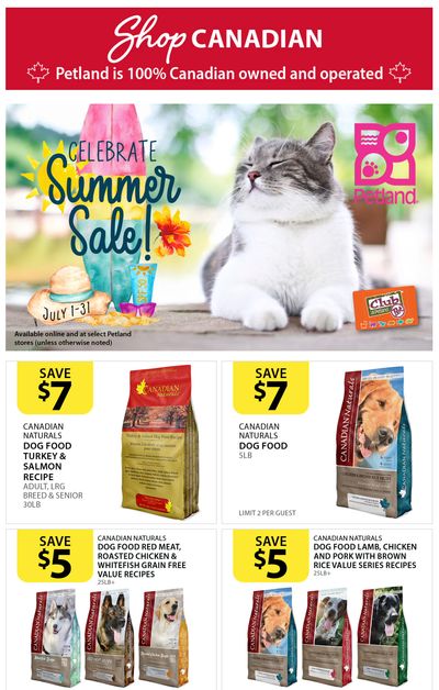 Petland Flyer July 1 to 31