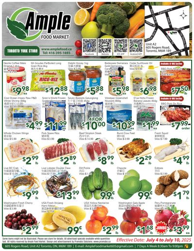 Ample Food Market (North York) Flyer July 4 to 10