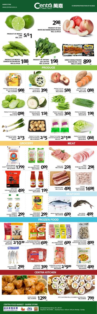 Centra Foods (Barrie) Flyer July 4 to 10