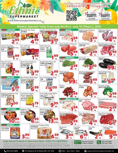 Ethnic Supermarket (Milton) Flyer July 4 to 10