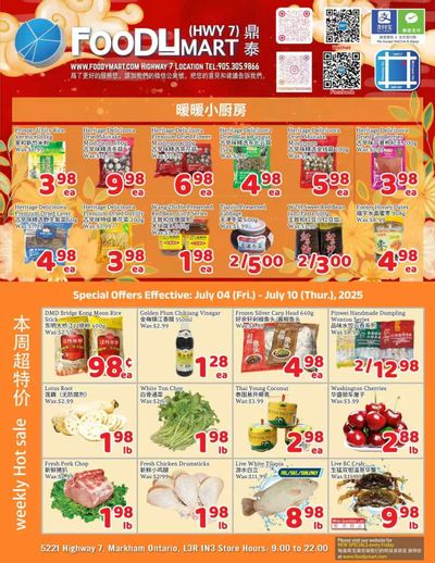 FoodyMart (HWY7) Flyer July 4 to 10