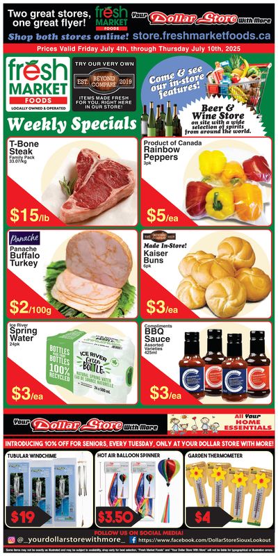 Fresh Market Foods Flyer July 4 to 10 Fresh Market Foods Flyer July 4 to 10