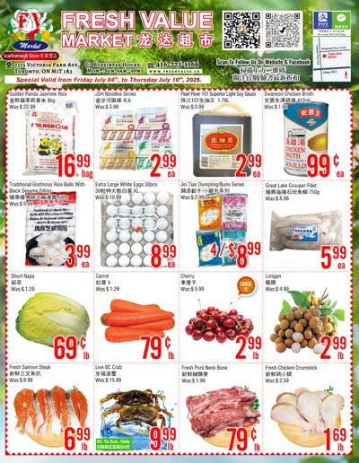 Fresh Value (Scarborough) Flyer July 4 to 10