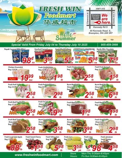 Fresh Win Foodmart Flyer July 4 to 10 Fresh Win Foodmart Flyer July 4 to 10