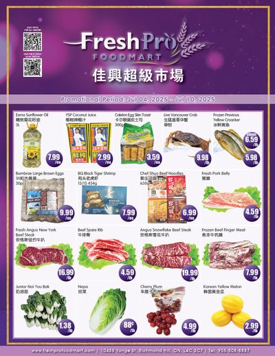 FreshPro Foodmart (Richmond Hill) Flyer July 4 to 10