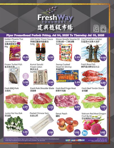 FreshWay Foodmart Flyer July 4 to 10 FreshWay Foodmart Flyer July 4 to 10