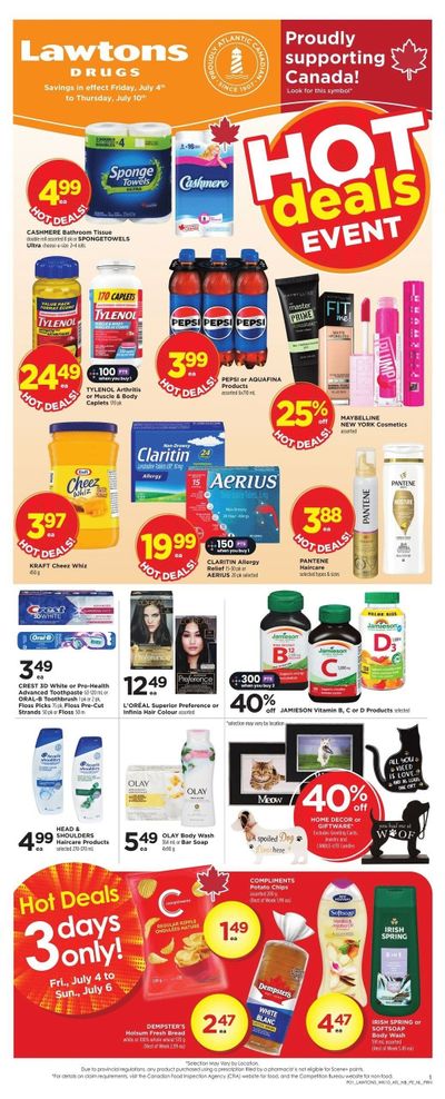 Lawtons Drugs Flyer July 4 to 10
