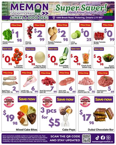 Memon Supermarket Flyer July 3 to 9 Memon Supermarket Flyer July 3 to 9