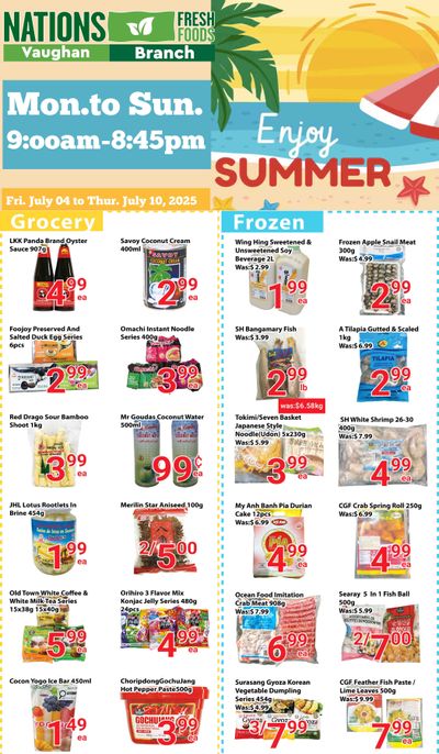 Nations Fresh Foods (Vaughan) Flyer July 4 to 10 Nations Fresh Foods (Vaughan) Flyer July 4 to 10