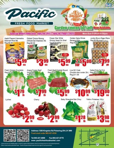 Pacific Fresh Food Market (Pickering) Flyer July 4 to 10 Pacific Fresh Food Market (Pickering) Flyer July 4 to 10