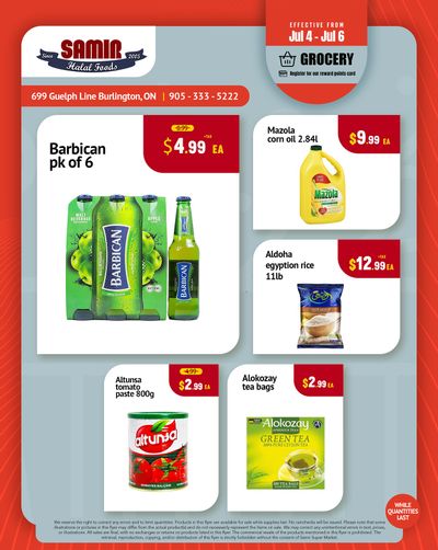 Samir Supermarket Flyer July 4 to 6 Samir Supermarket Flyer July 4 to 6