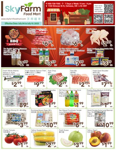 SkyFarm Food Mart Flyer July 4 to 10
