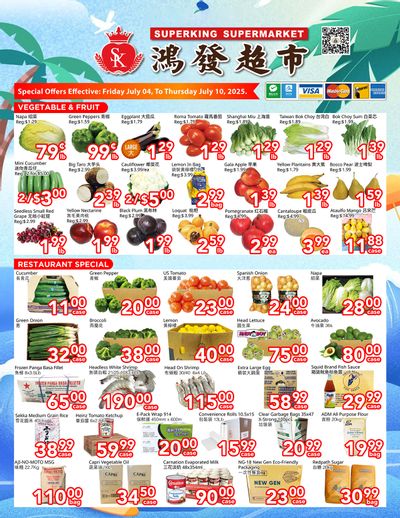 Superking Supermarket (North York) Flyer July 4 to 10