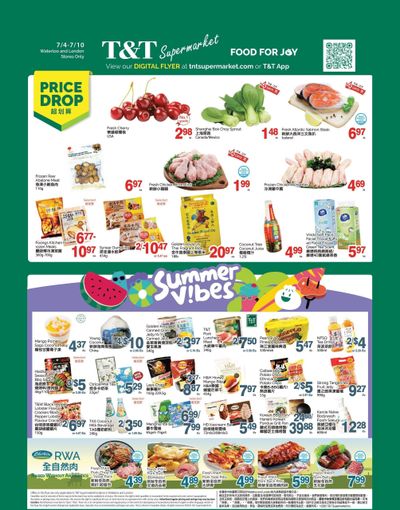 T&T Supermarket (London & Waterloo) Flyer July 4 to 10