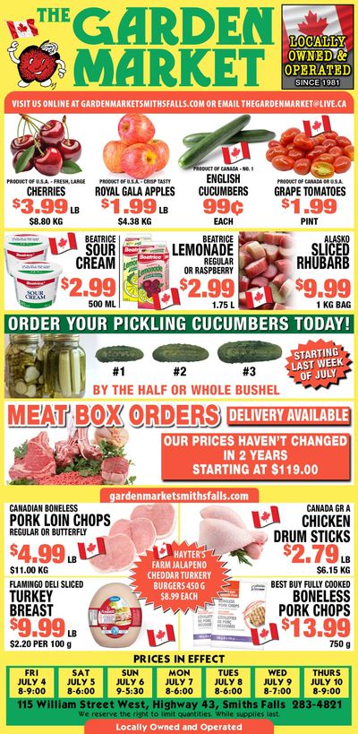 The Garden Market Flyer July 4 to 10 The Garden Market Flyer July 4 to 10