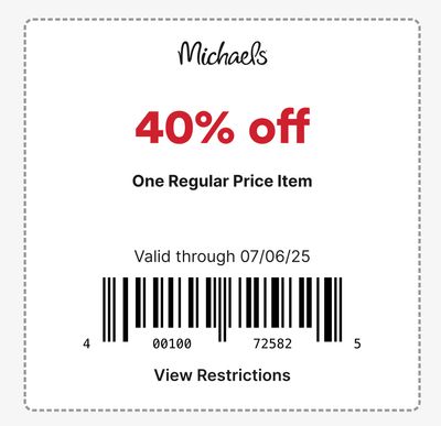 Michael's Coupon July 4 to 6 Michael's Coupon July 4 to 6