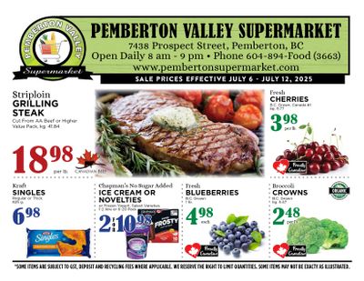 Pemberton Valley Supermarket Flyer July 6 to 12 Pemberton Valley Supermarket Flyer July 6 to 12
