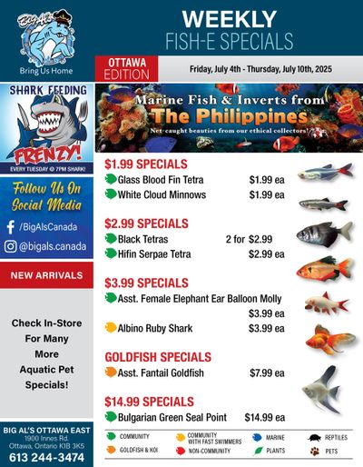 Big Al's (Ottawa) Weekly Specials July 4 to 10