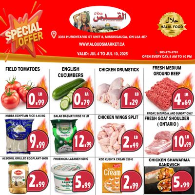Al-Quds Supermarket Flyer July 4 to 10 Al-Quds Supermarket Flyer July 4 to 10