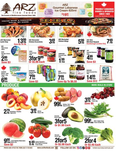 Arz Fine Foods Flyer July 4 to 10 Arz Fine Foods Flyer July 4 to 10