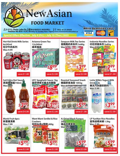 New Asian Food Market Flyer July 4 to 10