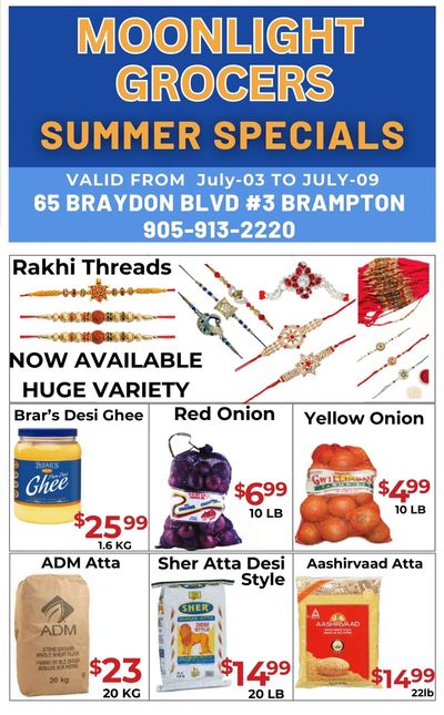 Moonlight Grocers Flyer July 3 to 9