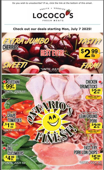 Lococo's Flyer July 7 to 10