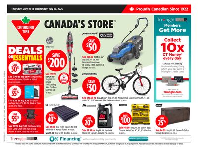 Canadian Tire (West) Flyer July 10 to 16 Canadian Tire (West) Flyer July 10 to 16