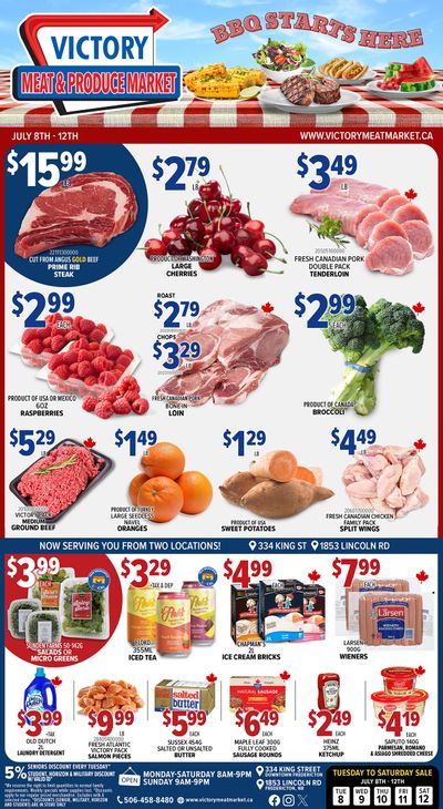 Victory Meat Market Flyer July 8 to 12