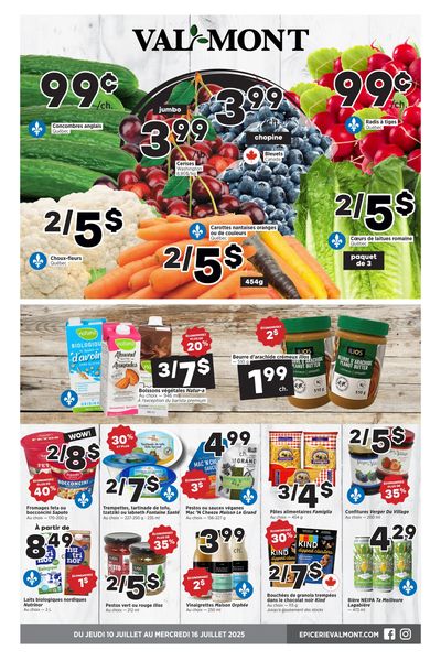Val-Mont Flyer July 10 to 16