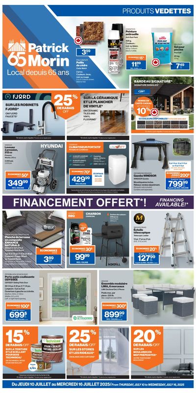 Patrick Morin Flyer July 10 to 16