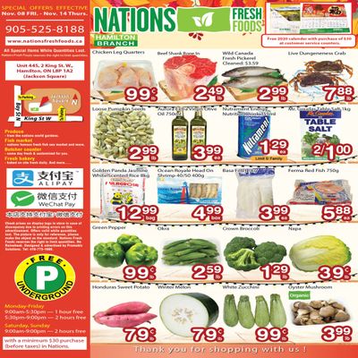 Nations Fresh Foods (Hamilton) Flyer November 8 to 14